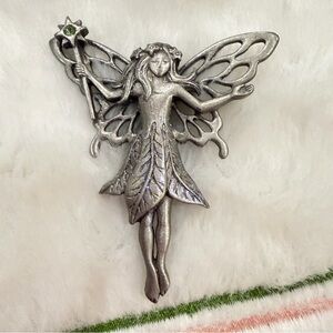 Mystical Silver Fairy Wall Art